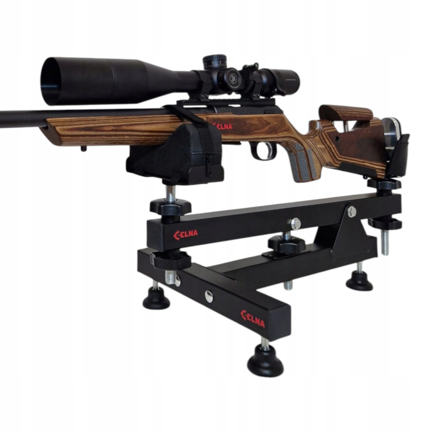 Statyw Stojak do przystrzeliwania broni bardzo stabilny stalowy Celna