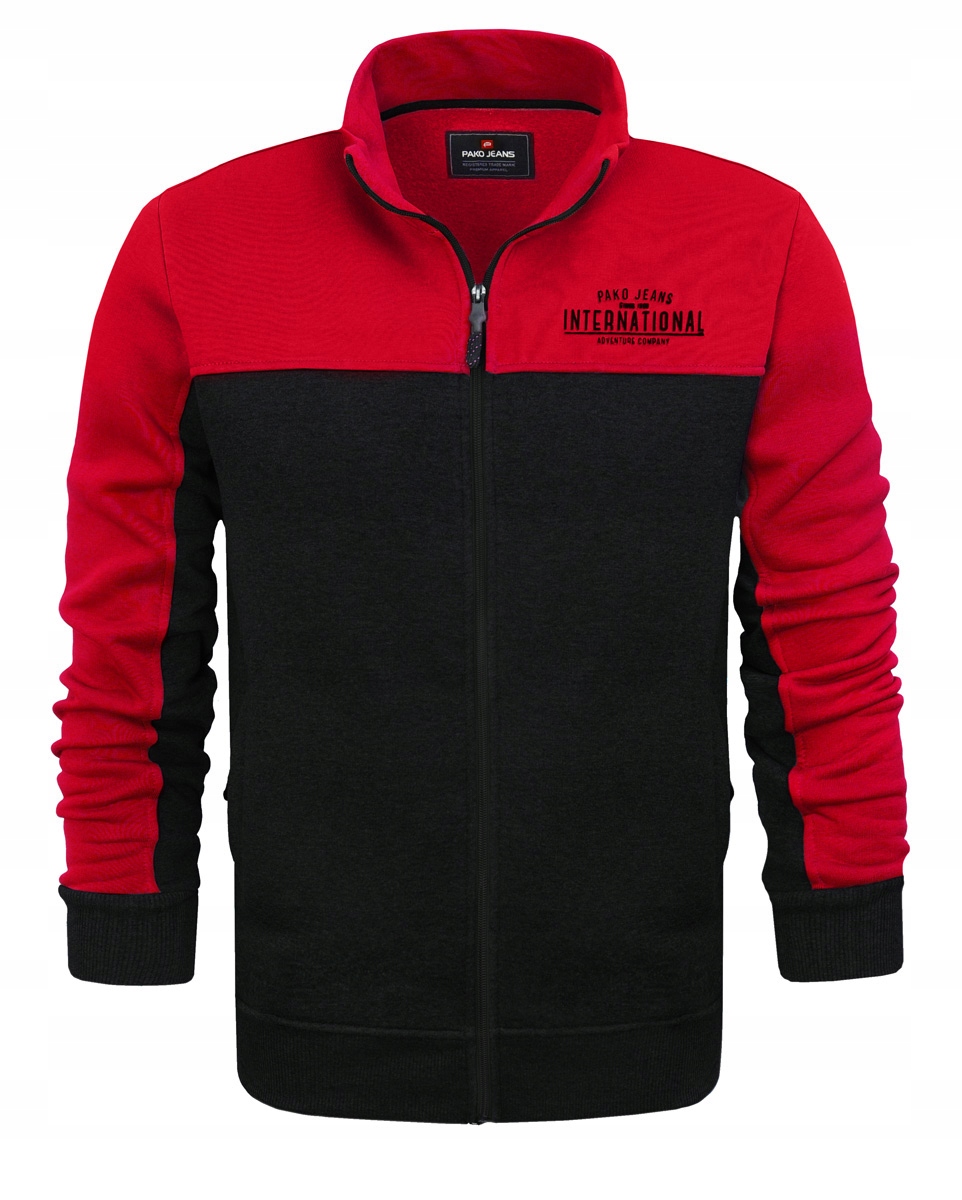 Pánská mikina se stojáčkem na zip sportovní styl od Pako Jeans