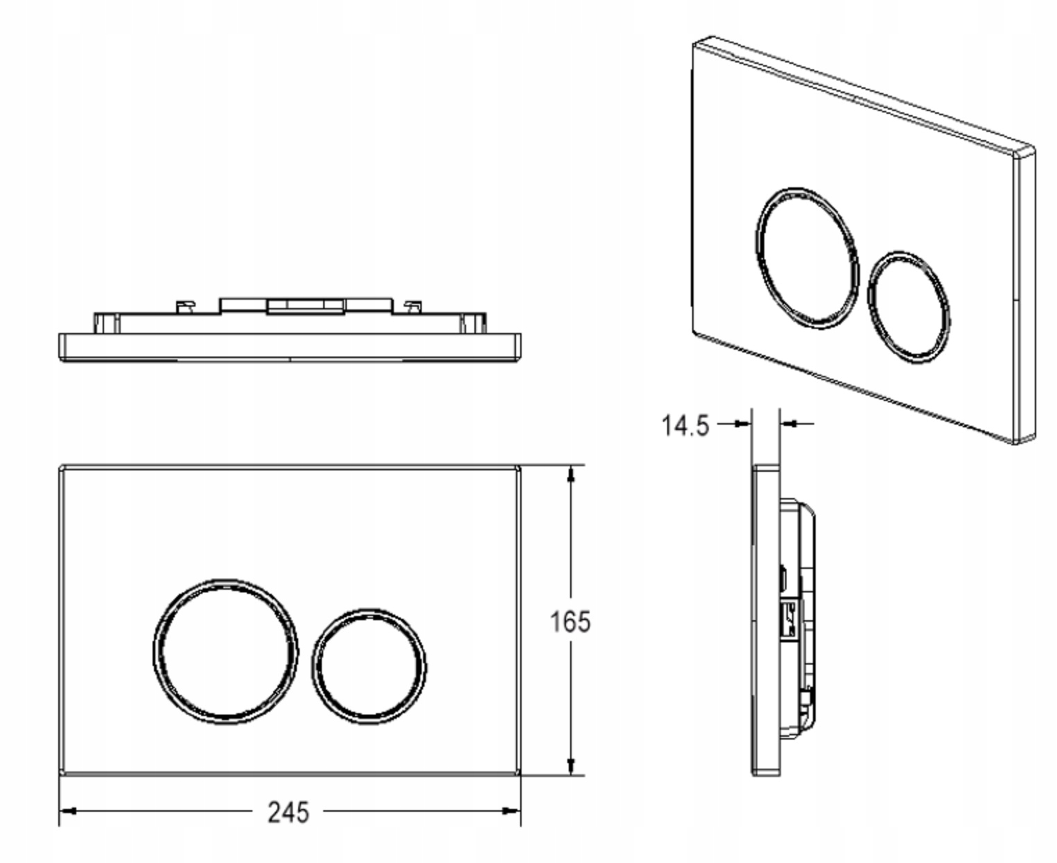 Przycisk spłukujący WC stal złoty do stelaża Geberit DUOFIX BASIC UP100 Marka inna