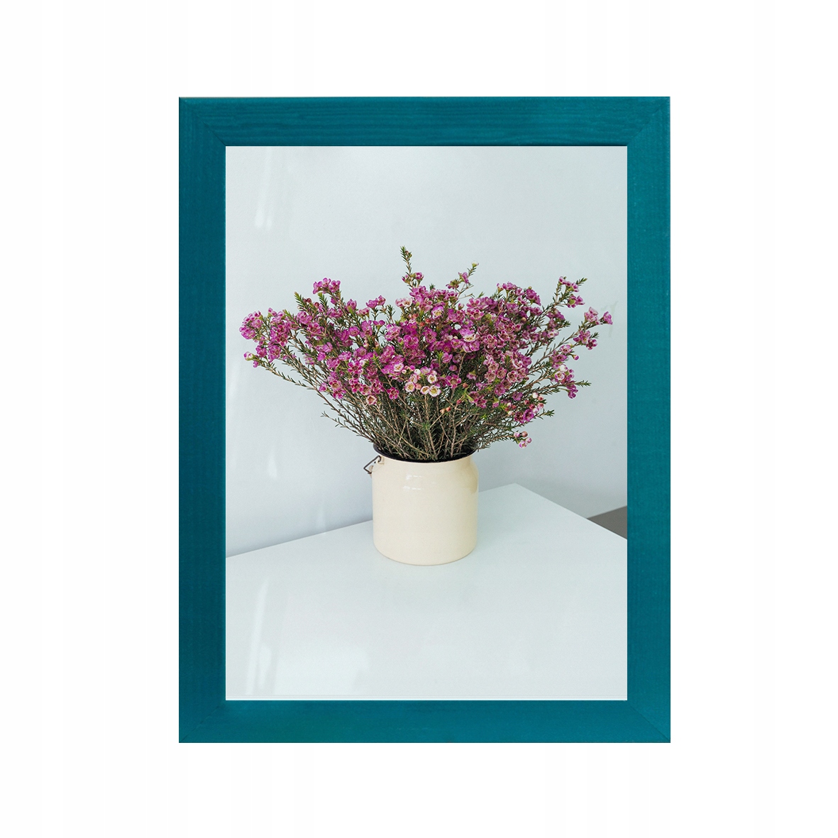 

Ramka drewniana Sosna turkusowy 20x25 cm