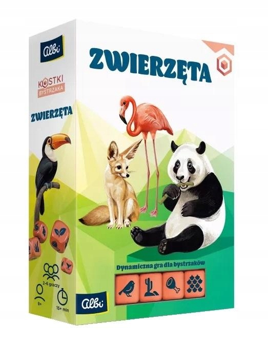 Gra Dla Dzieci Planszówka Zabawa Gra Planszowa Kostki bystrzaka Zwierzęta