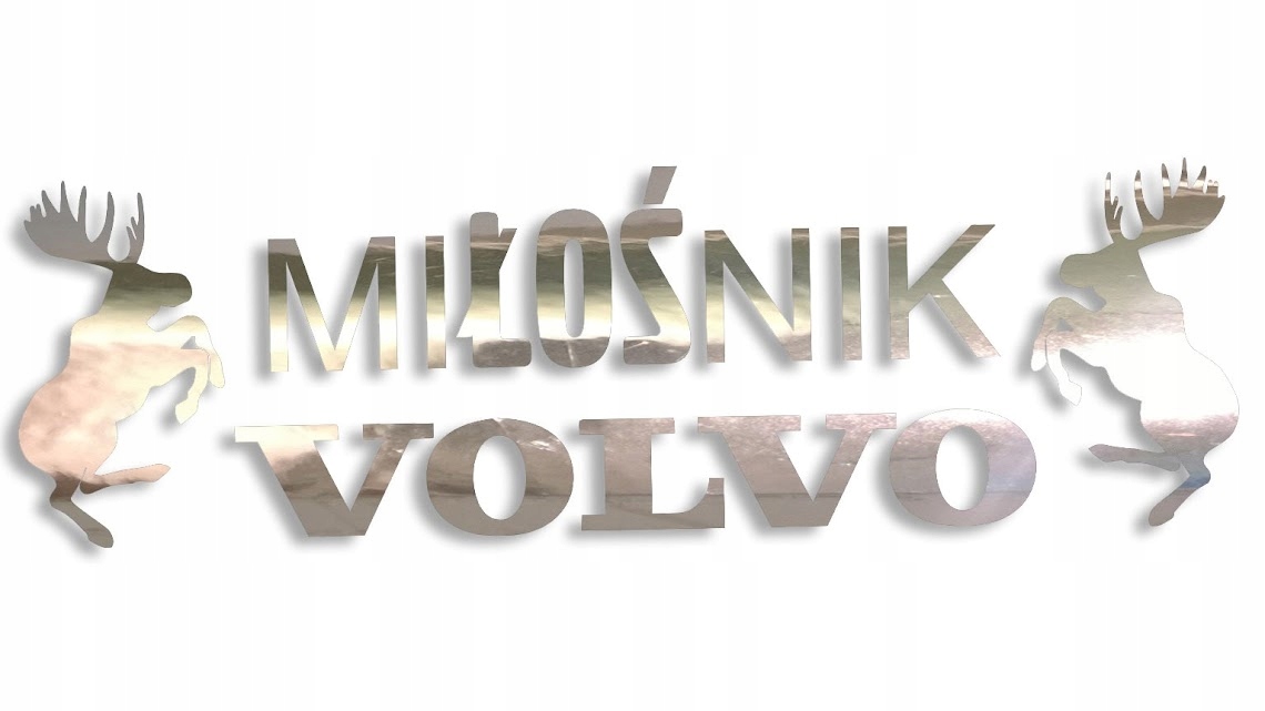 

Wycinana naklejka Miłośnik Volvo łoś chrom
