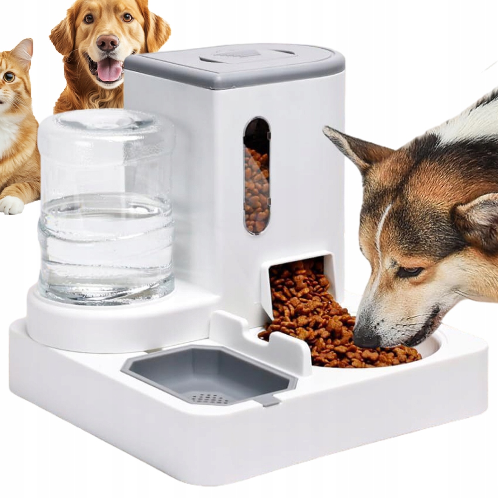 Levně Dvojitý Dávkovač Krmiva A Vody, Snadno Čistitelný Pro Mazlíčka