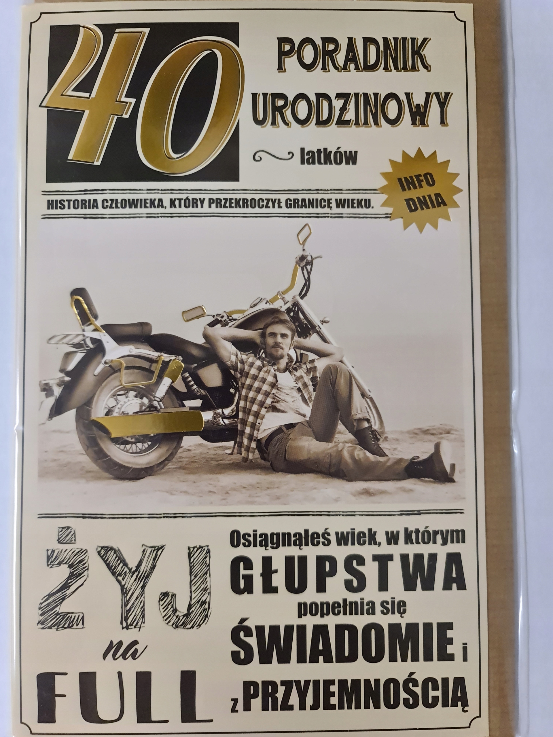 

kartka urodzinowa na 40 lat czterdziestkę czterdzi