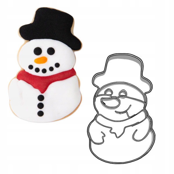 

Foremka bałwanek w kapeluszu 7,6cm bałwan bałwanka