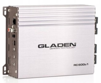Gladen Rc 600c1 Malý Automobilový zosilňovač 1 Kanálový Mono 360/560W Rms