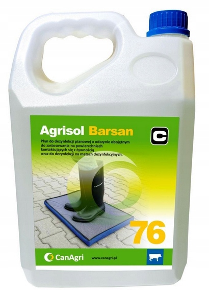 Agrisol Barsan 76 Pro Dezinfekci Rohoží A Obuvi 5 Kg