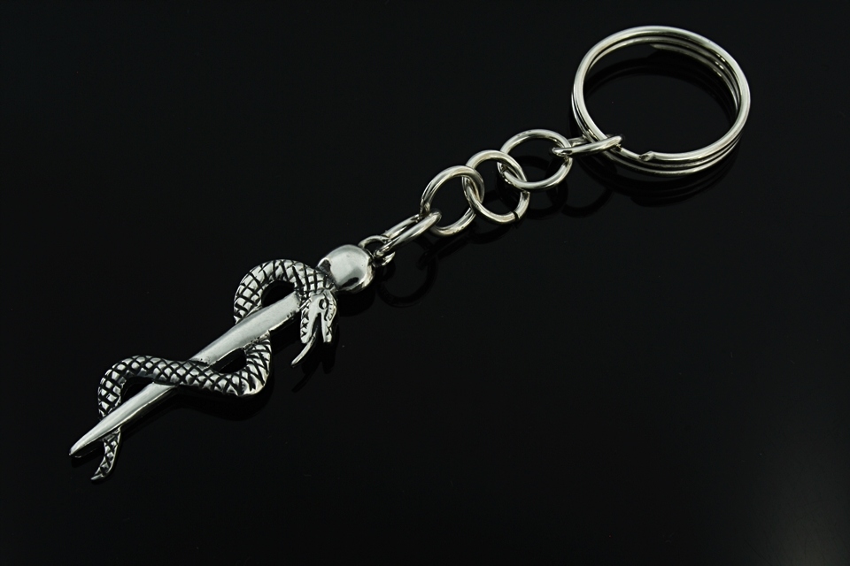 Srebrny 0,925 brelok - eskulap 02 Marka Inna marka