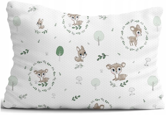 POSZEWKA NA PODUSZKĘ 40x60 cm BAWEŁNA 100% JASIEK ZAMEK BABYMAM