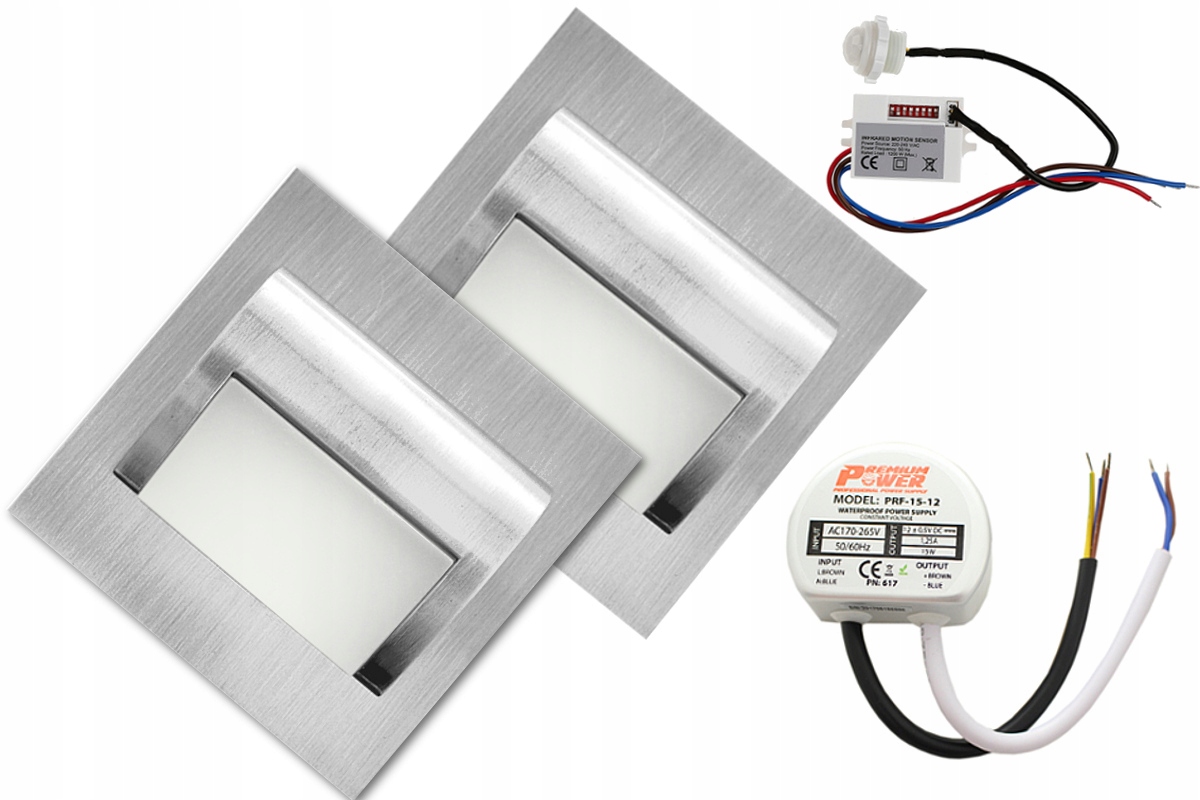 Světlo lampička bodové osvětlení na schody 2x