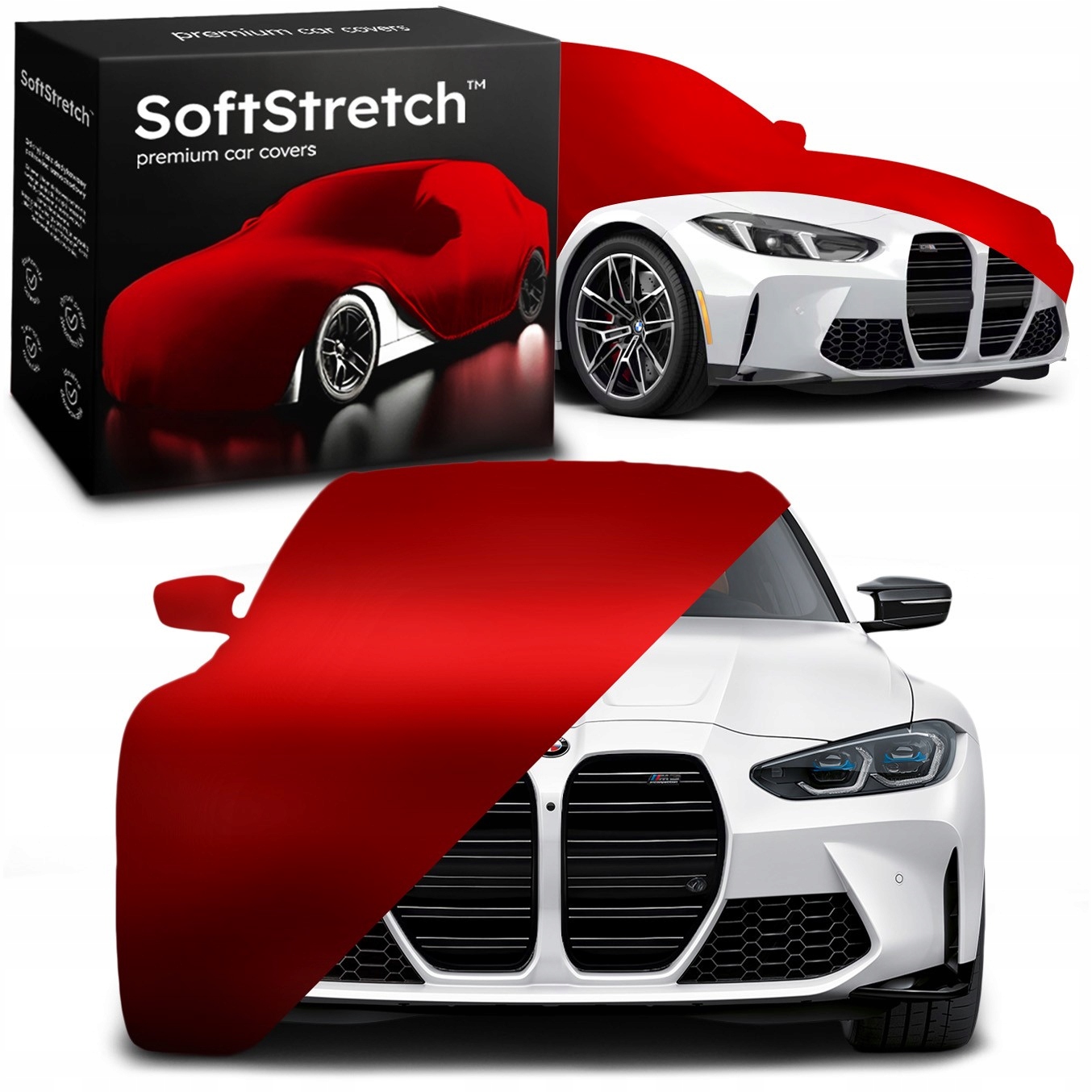 Kryt auta Premium SoftStretch pro Bmw M3 G80 červený