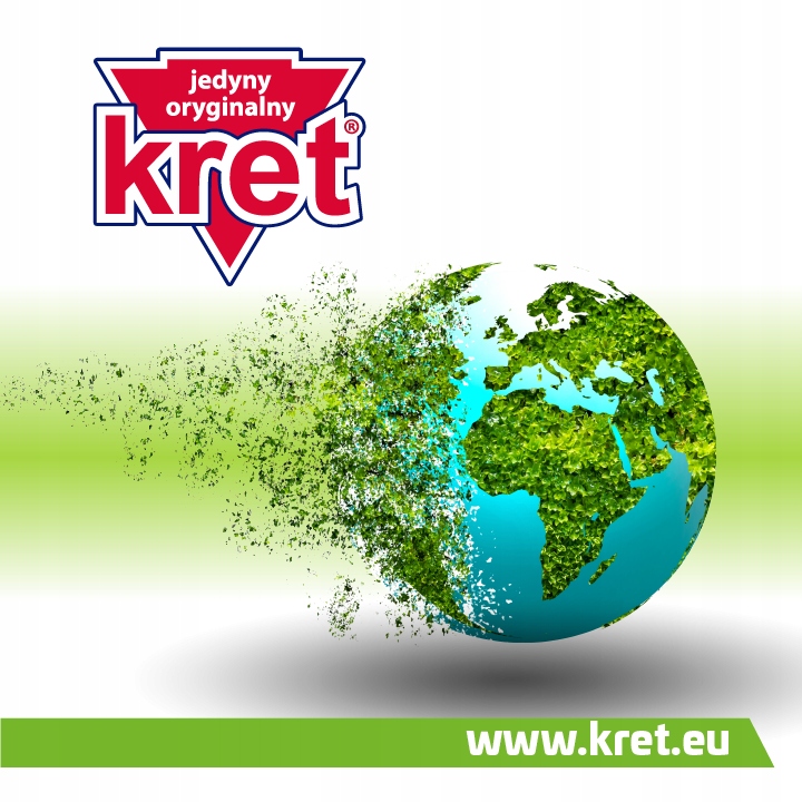 Kret BIO Kostka do Spłuczki Barwiąca Wodę Wspiera Działanie Szamba 3x150g Marka Kret