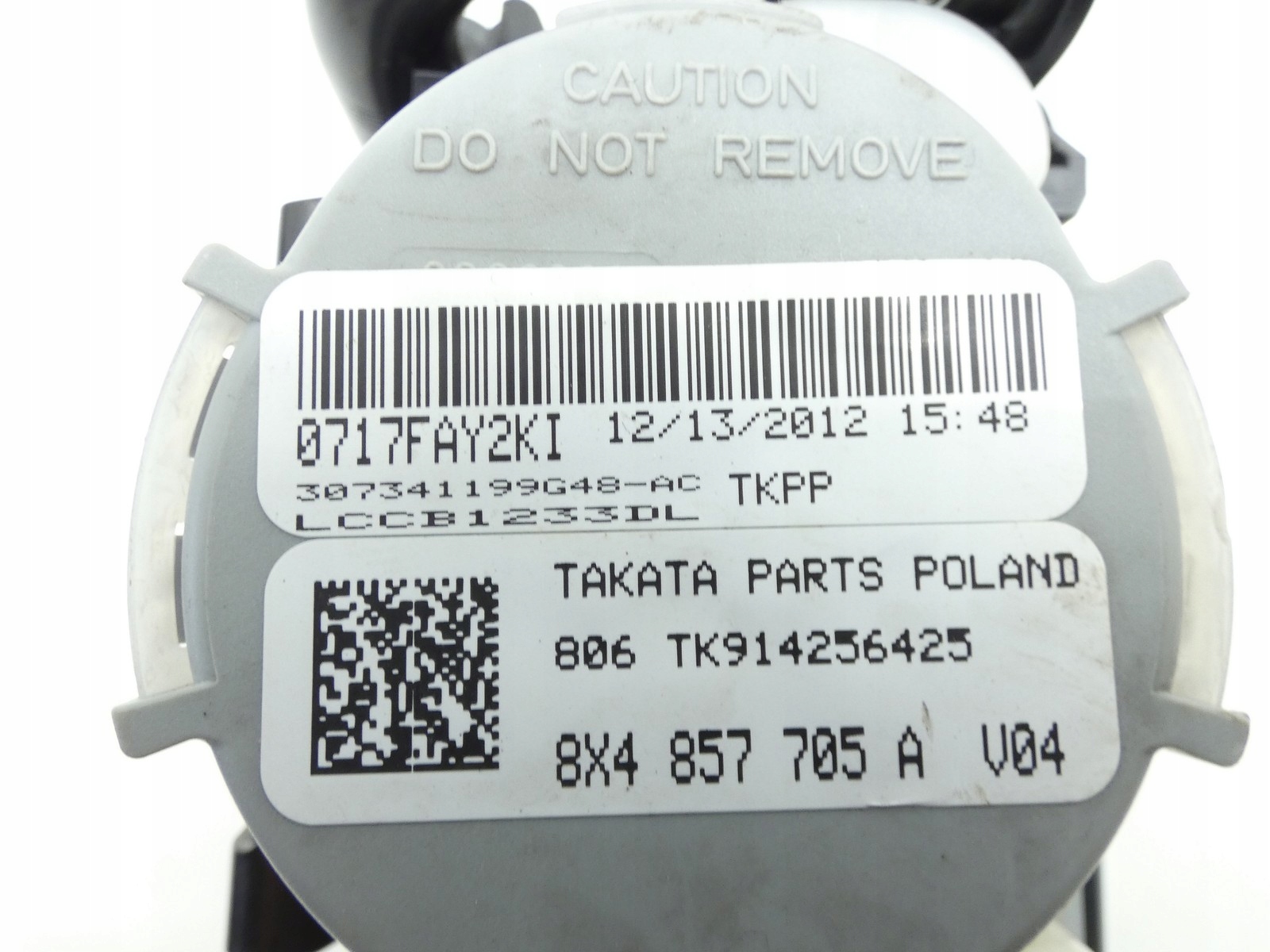 tension belt safety driver´s left front front AUDI A1 8X 5D 8X4857705A