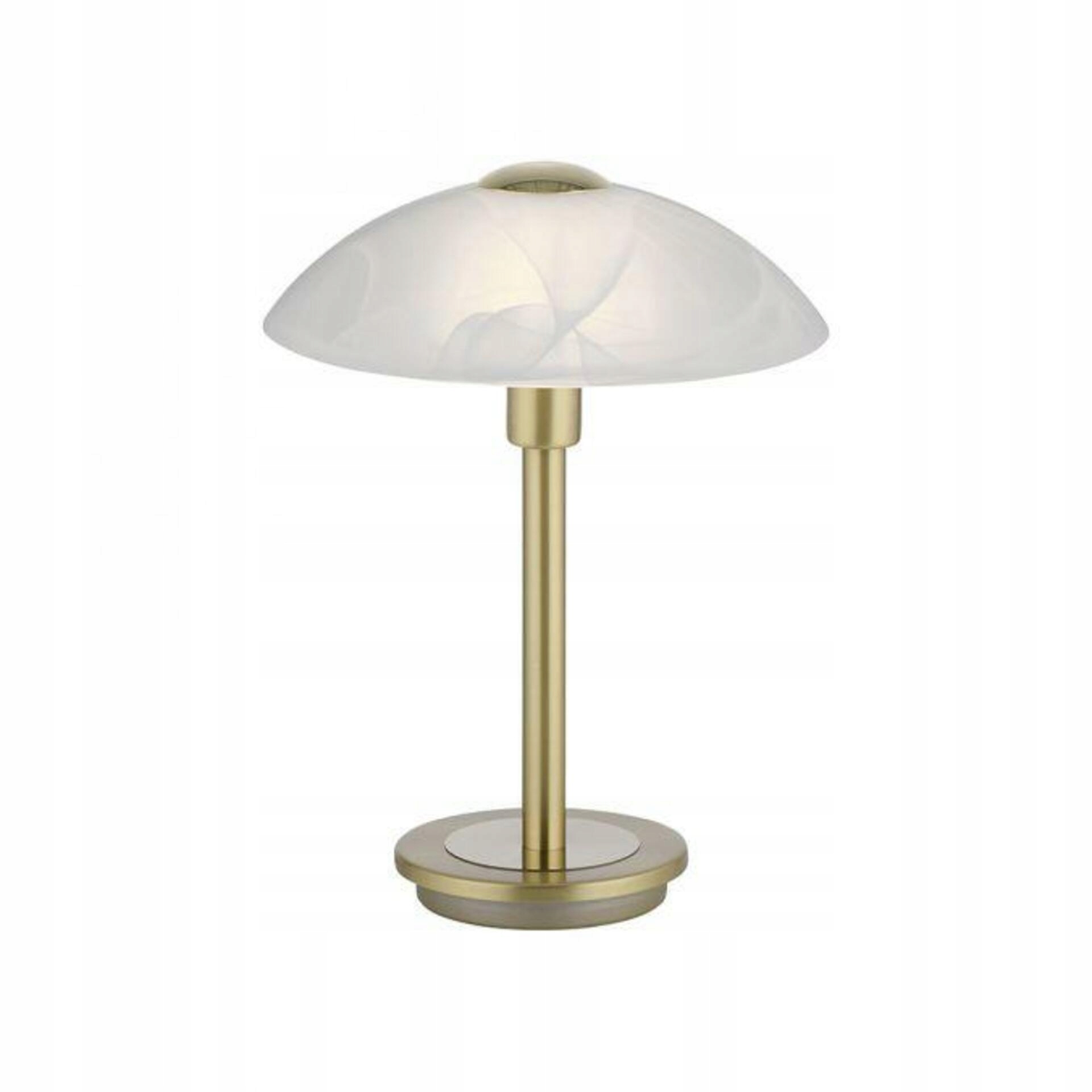 Paul Neuhaus Led stolná lampa, mosadz, alabastrový dekor, dotykové stmievanie