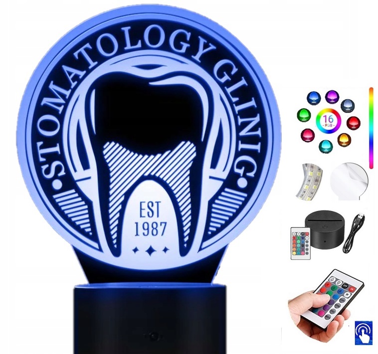 Lampka na biurko Ortodonta Ząb 16kol LED PLEXIDO