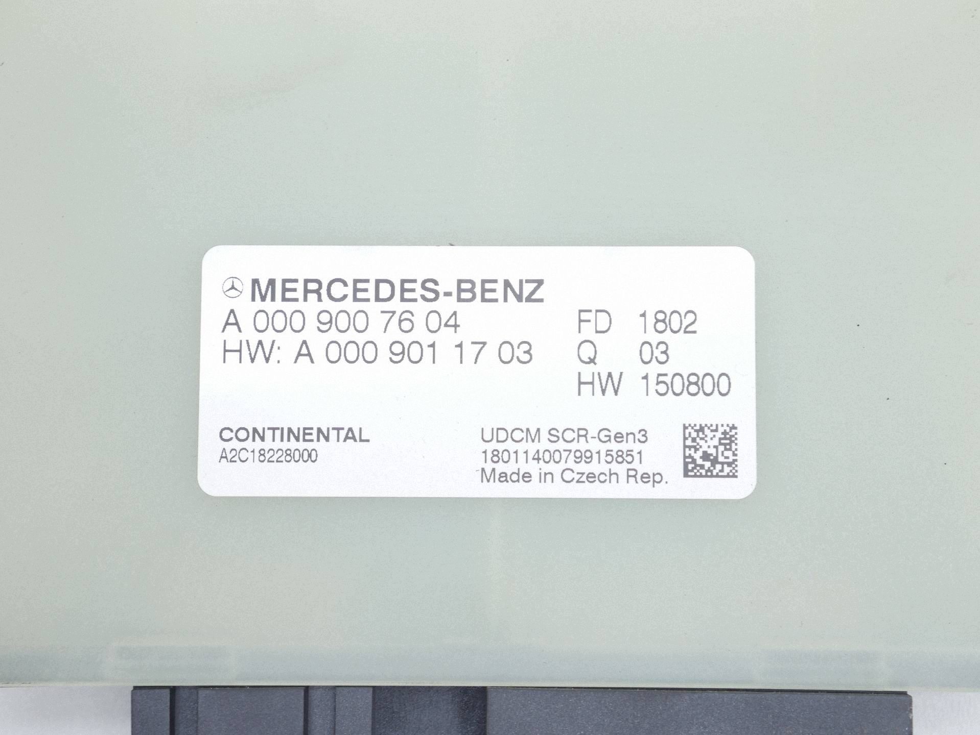 module unité de commande électronique uce gaz de A0009007604 OE MERCEDES W213 W447 W910