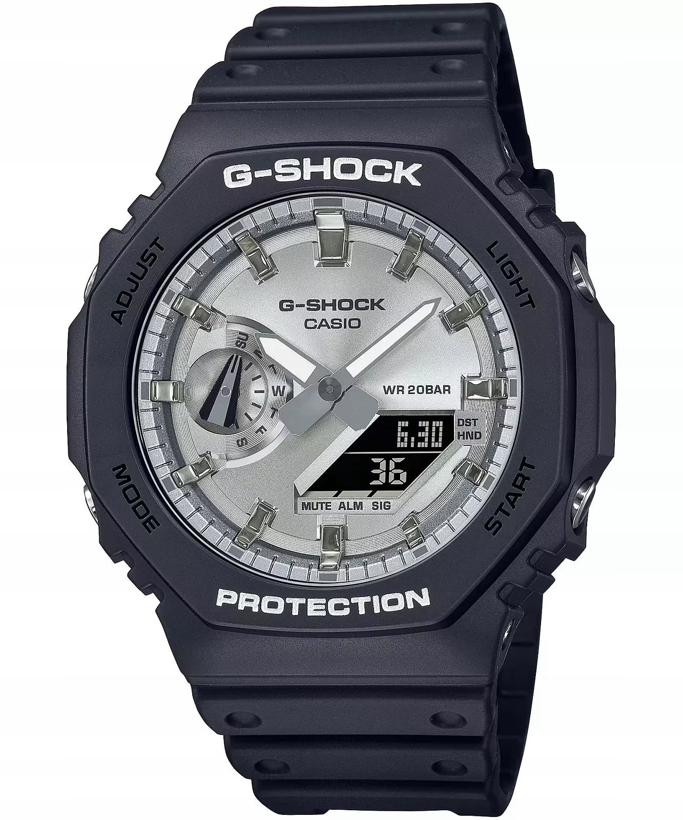Černé sportovní hodinky Casio G-shock GA-2100 +Box s kabelkou Gravírování bonus