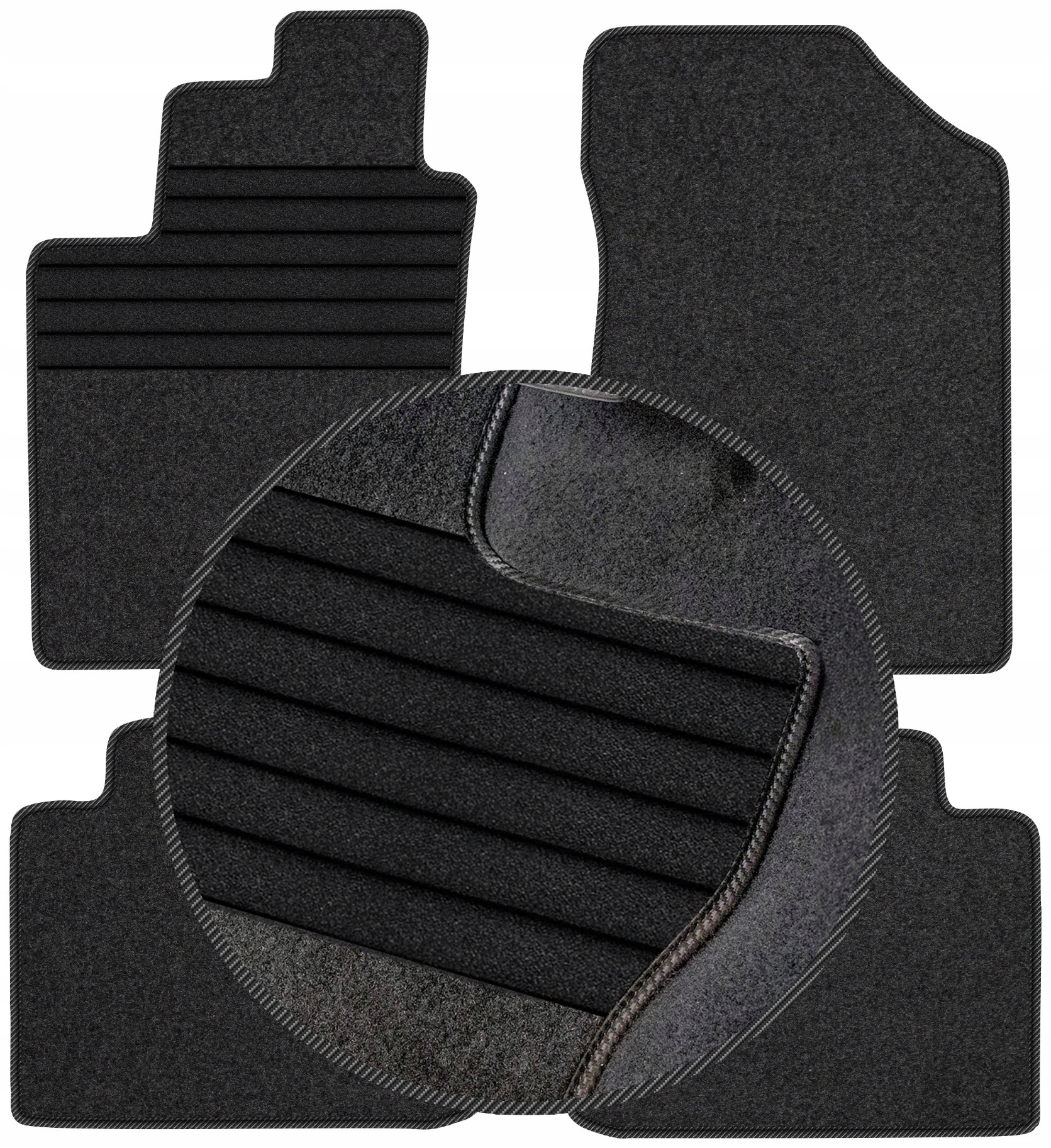 Hyundai Sonata V Sd 2005-2010 Velurové stěrače do auta Zesílené