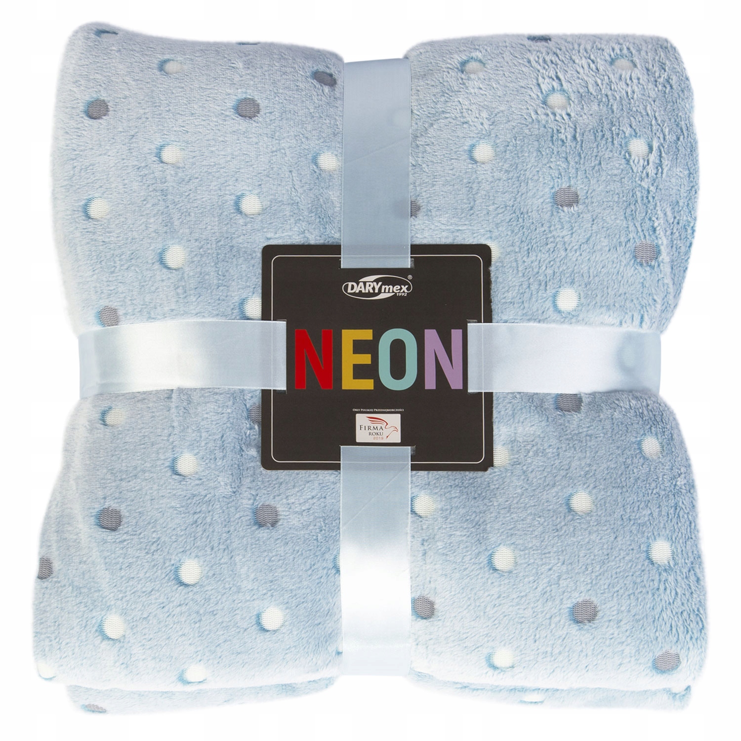 Deka 200x220 Chlupatá z mikrovlákna s puntíky Laguna