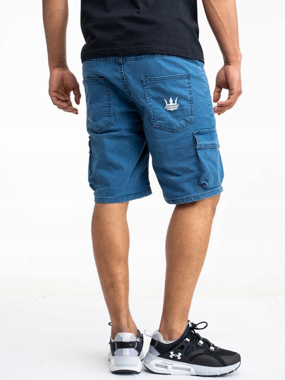 

Krótkie Spodenki Jeans Bojówki Męskie Jigga XXL
