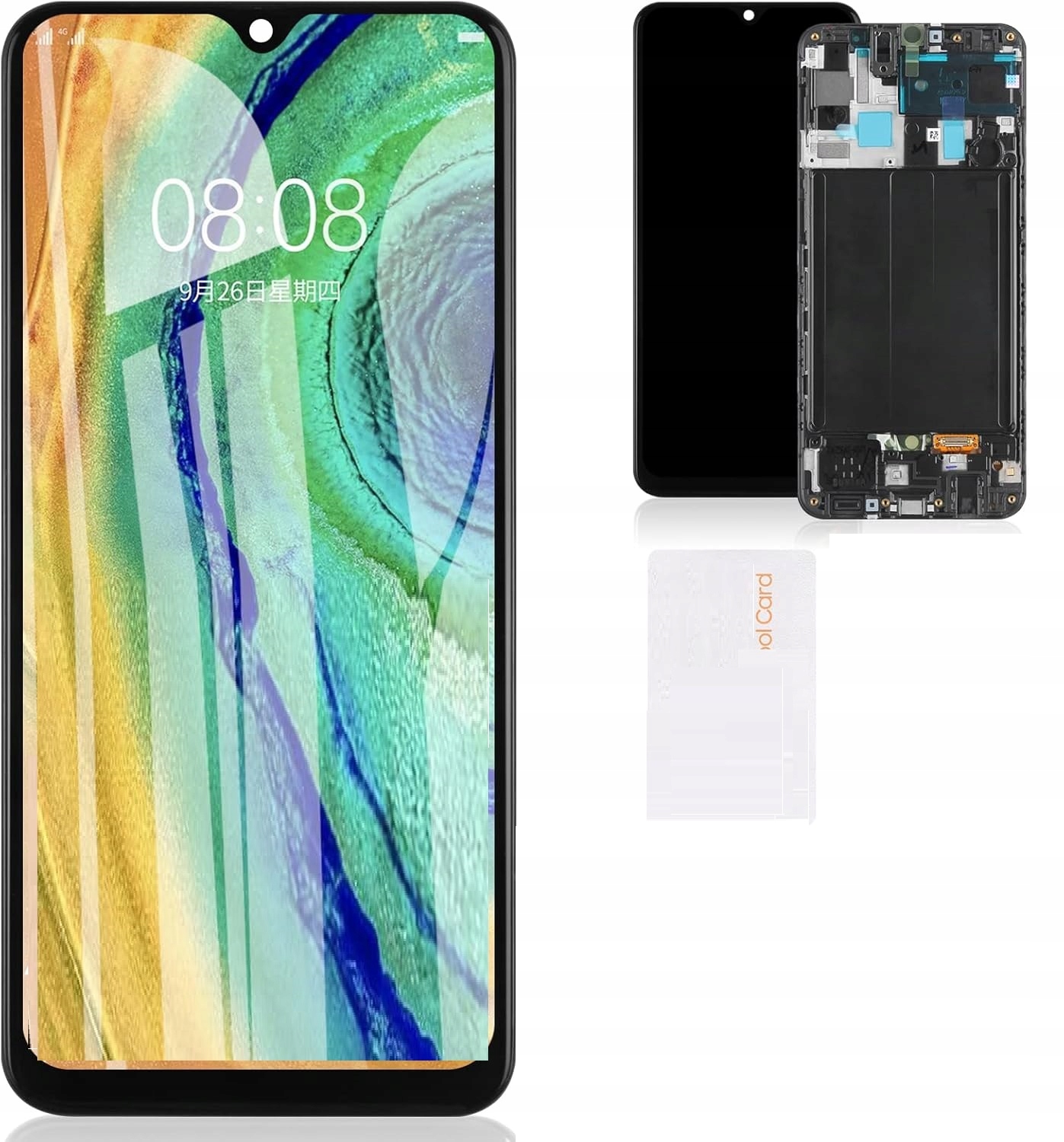 Zamiennik Do Ekranu Samsung Galaxy A50 A505 LCD A505F Sm A505FN Z Ramką