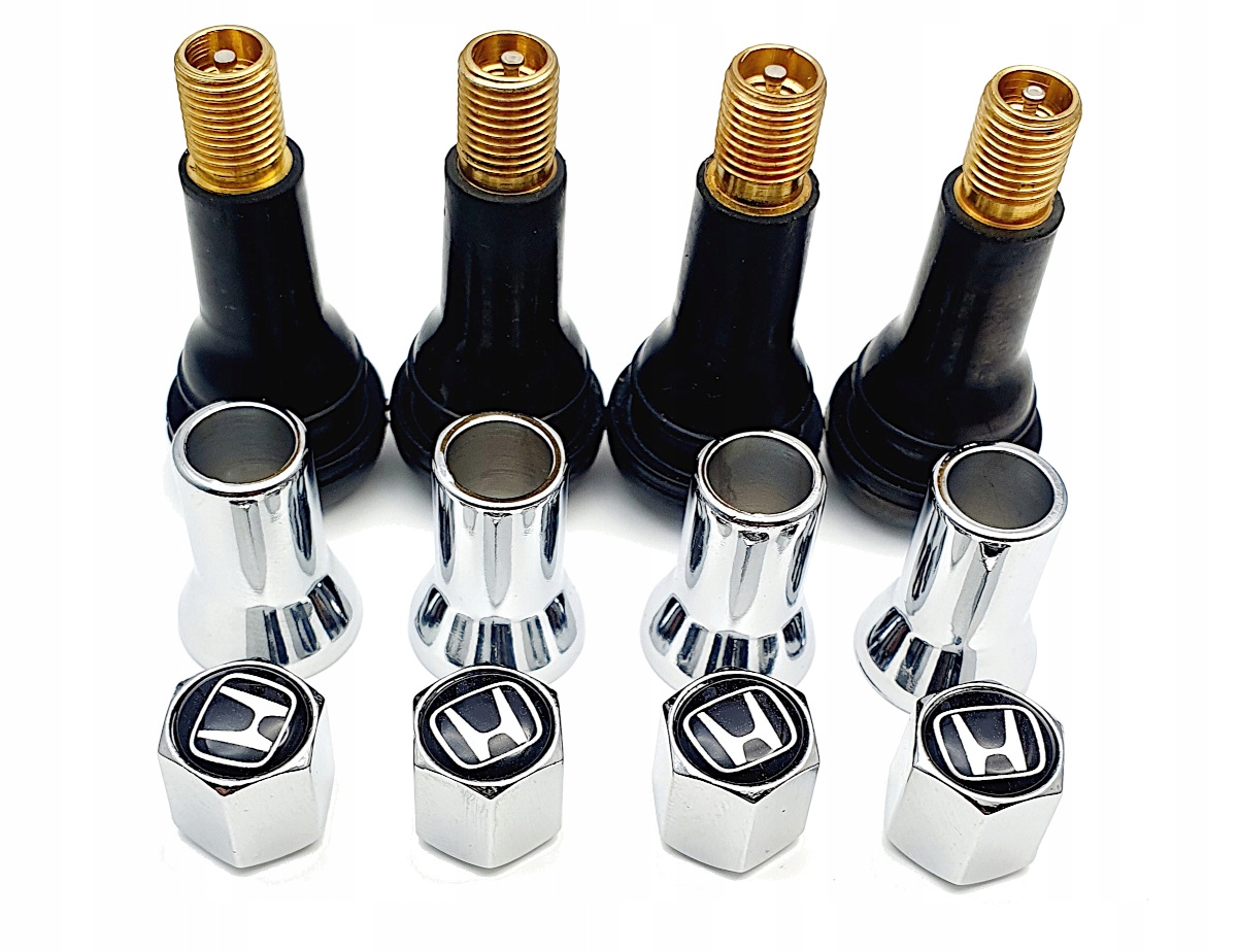 

Nakrętki plus wentyle wentylki Honda Chrom tuning