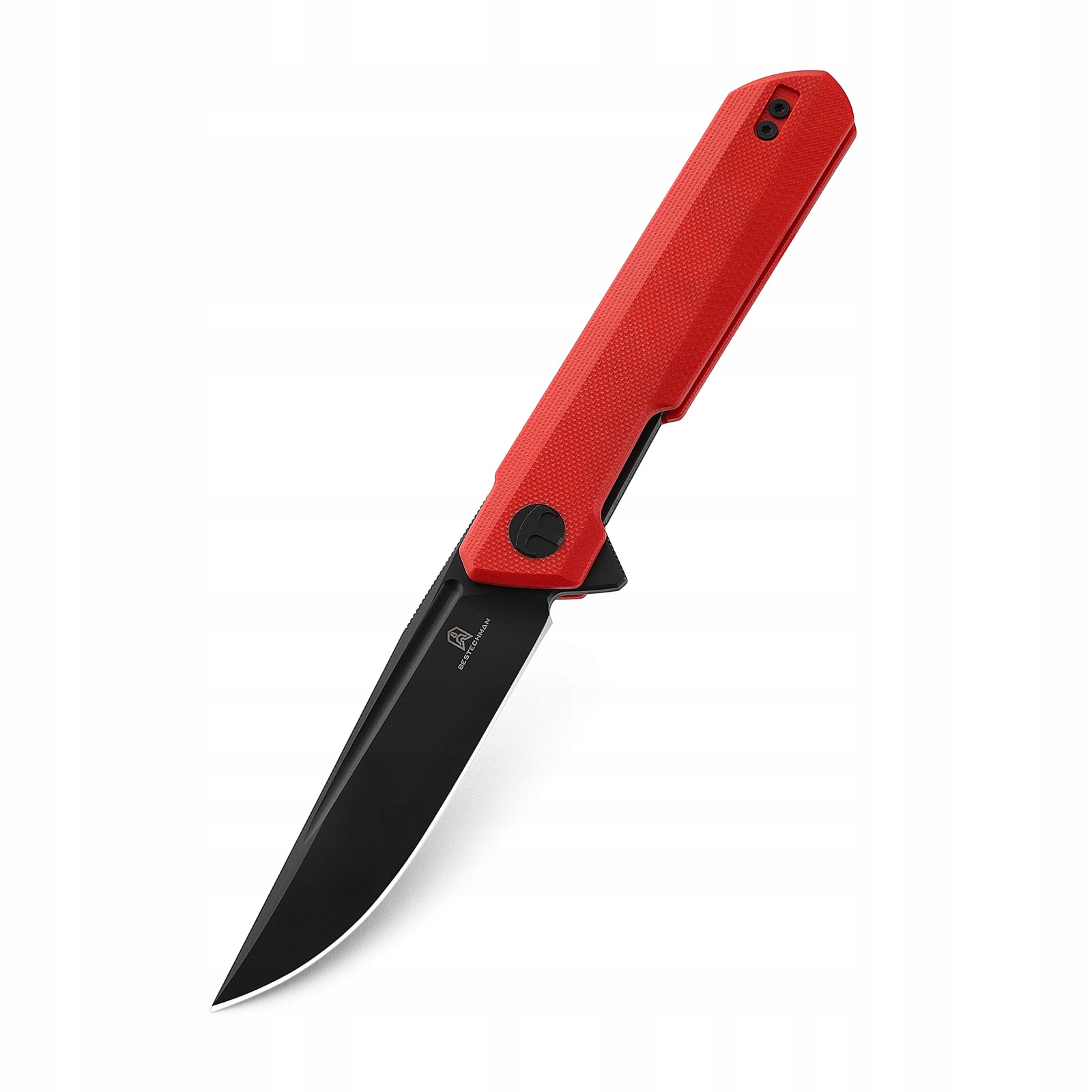 Nůž Bestechman Dundee Liner Lock Black Pvd D2 Red G10 od Ostapa Hela
