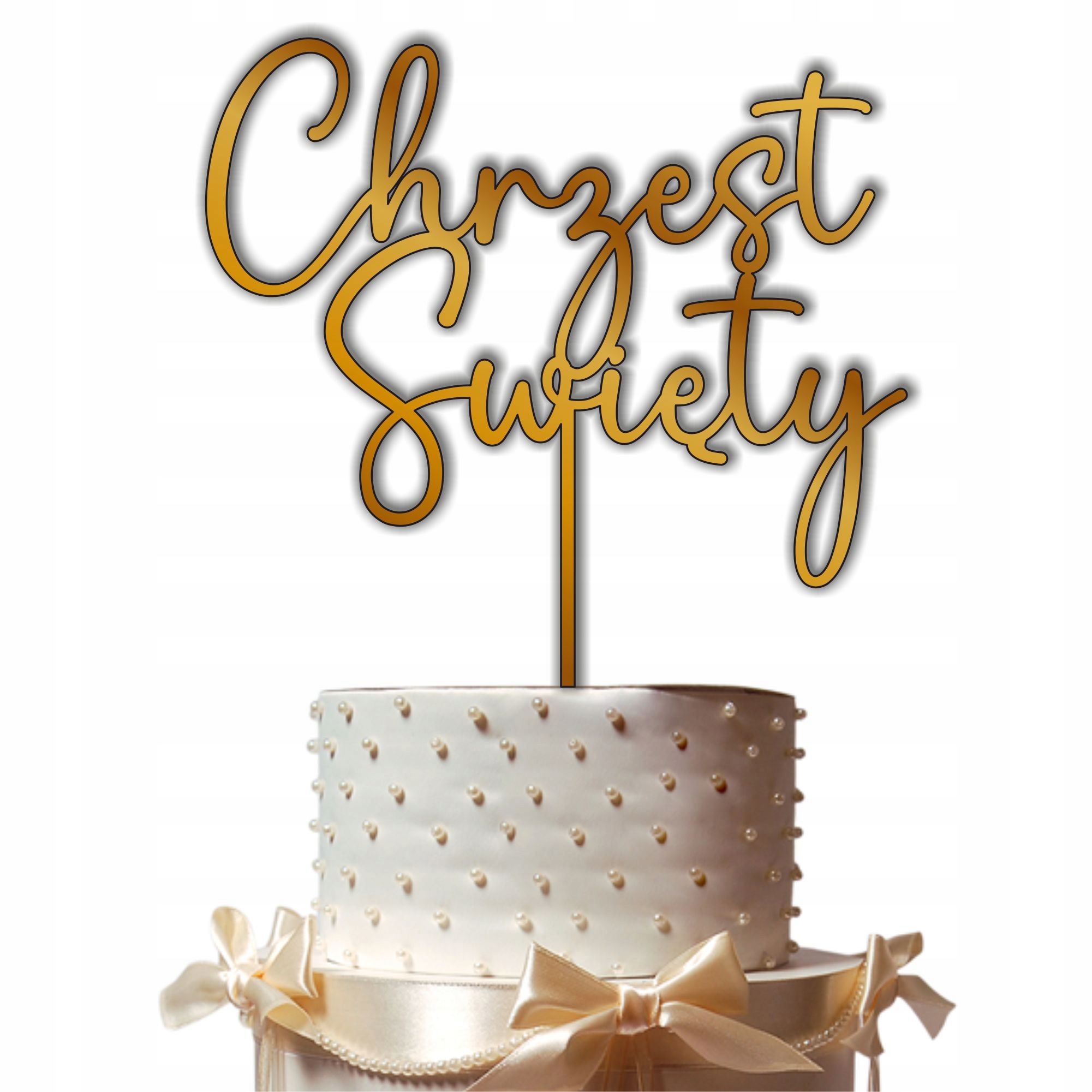 

Topper dekor Napis Na Tort chrzciny chrzest 001