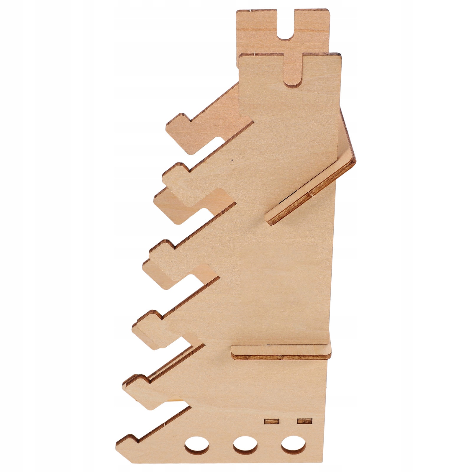 DREWNIANY STOJAK DEKORACYJNY NA MINI FINGERBOARD, STABILNY