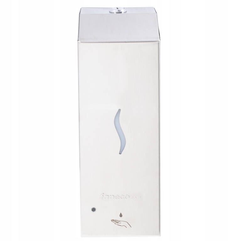 Automatický bezdotykový dávkovač mydla na stenu Faneco 1L, strieborná oceľ