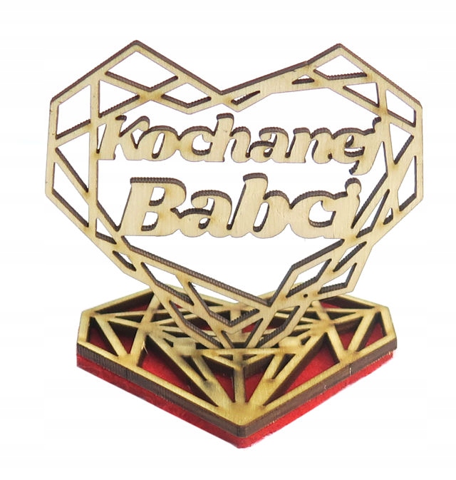 

Serce Kochanej Babci z Filcem Na Prezent KQ21