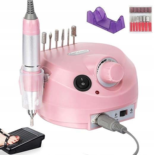 Bruska Na Gelové Nehty Manikúra Pedikúra Sada Fréz Nožní Pedál