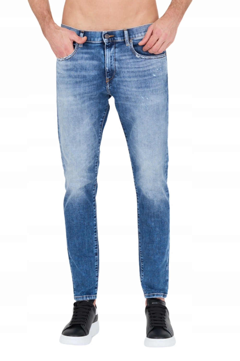 Diesel Modré džíny D-Struktslim jeans 31