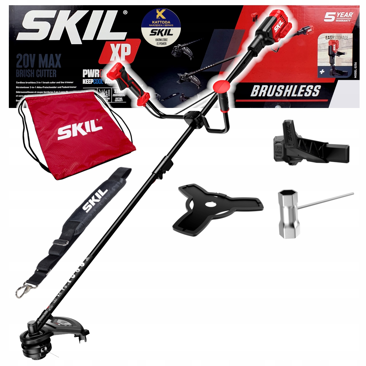 Kosa Podkaszarka akumulatorowa Skil 20V 0256 30cm 2w1 Bezszczotkowa Body
