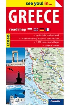 Greece mapa samochodowo turystyczna 1:750 000