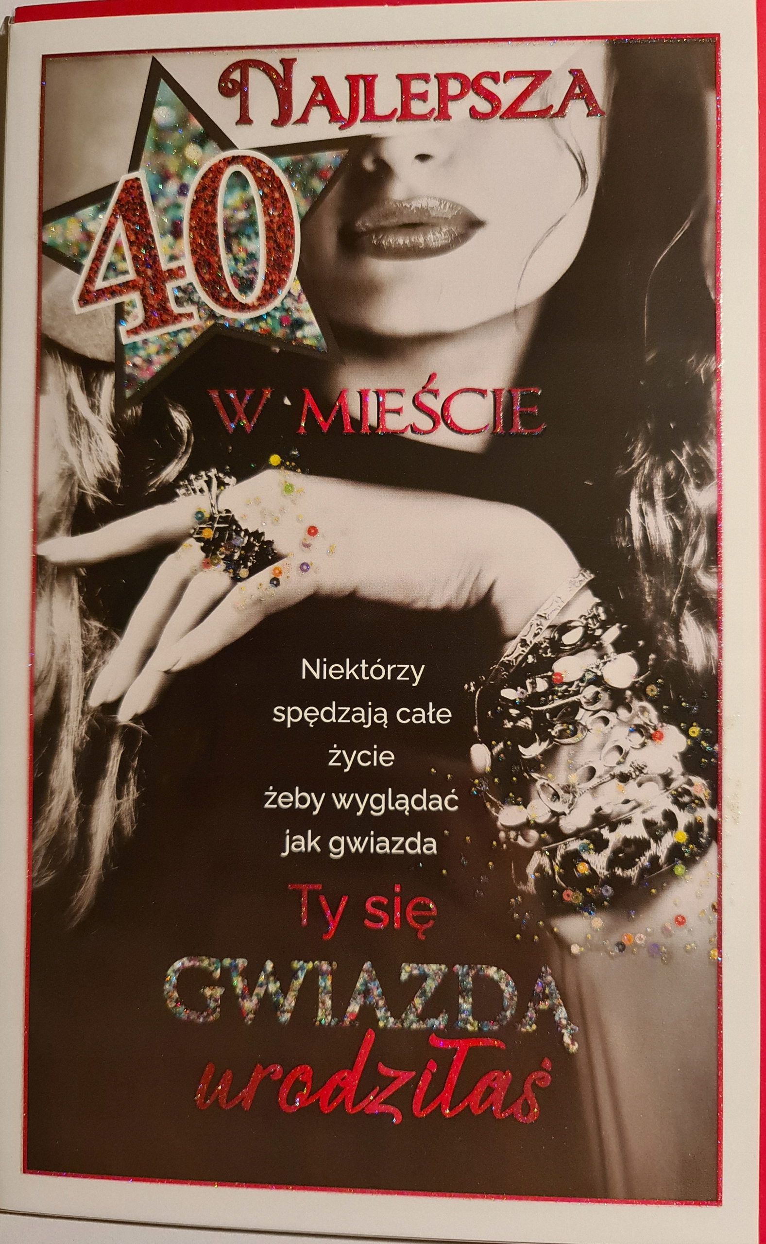 

kartka urodzinowa na 40 lat czterdziestkę czterdzi