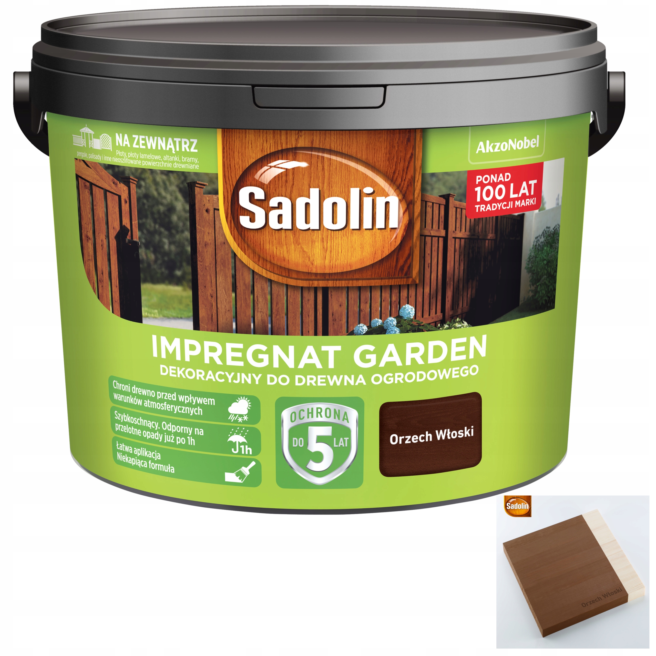 Impregnat Do Drewna Ogrodowego Sadolin Garden Orzech Włoski 9L