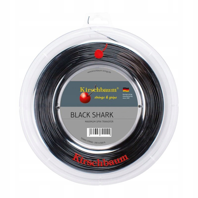 Tenisový výplet Kirschbaum Black Shark 1,30 mm 200 m