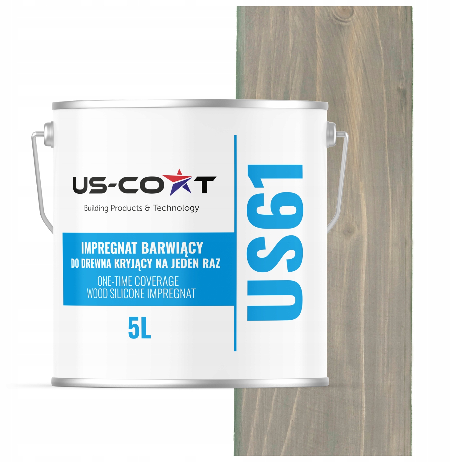 Impregnácia Na Drevo Extra Farba S Ochrannými Voskami Na Jedno Použitie Uv Šedá Tmavá 5 L