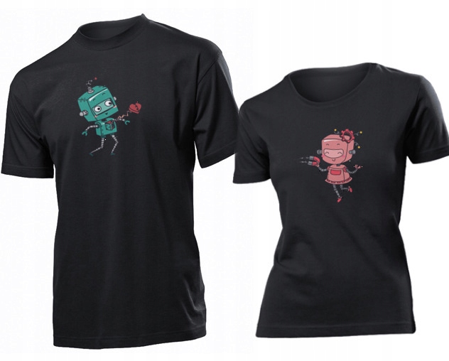 

Koszulki dla par Zakochane Roboty XL