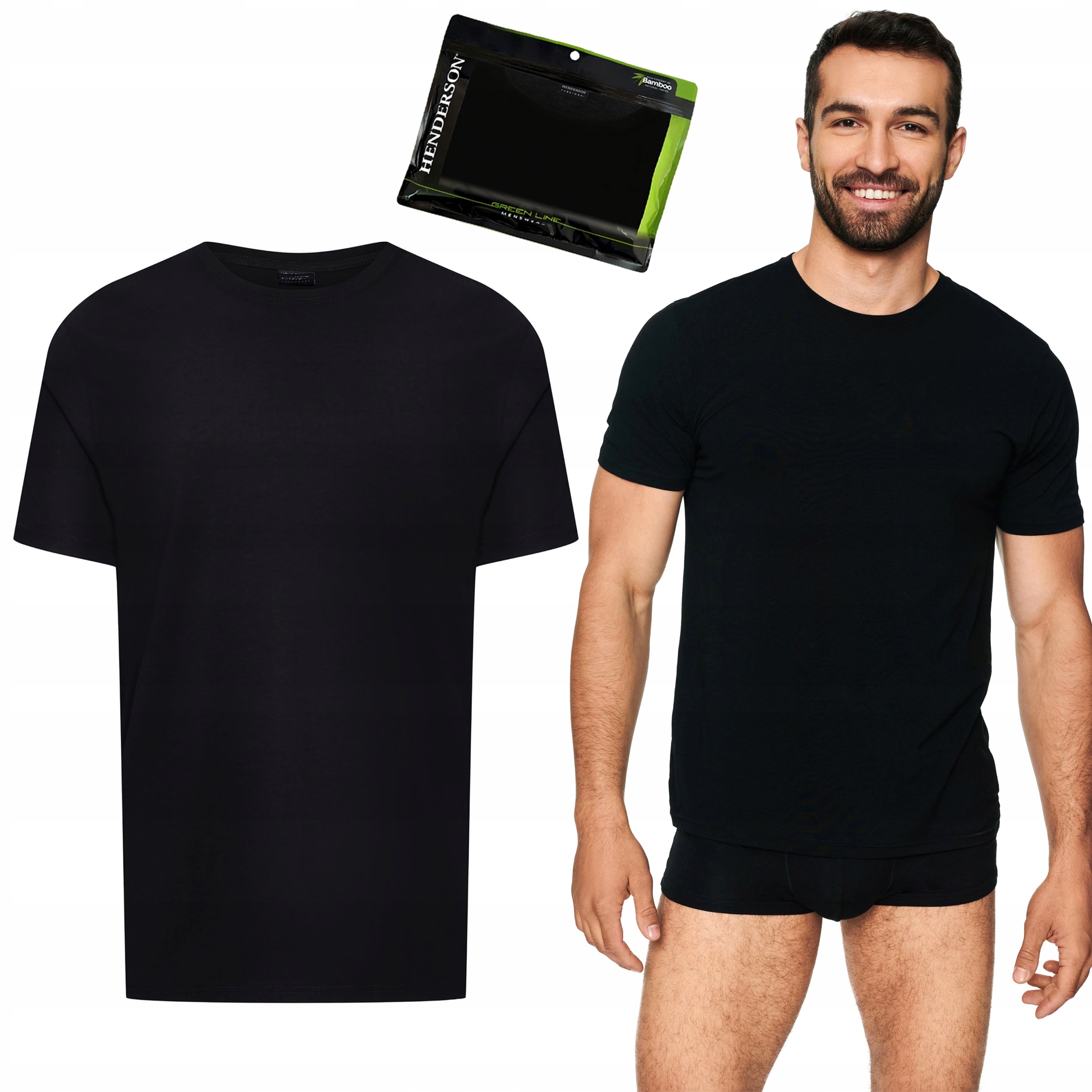 Tričko Pánské Henderson Green Line T-shirt z bambusové Viskózy M