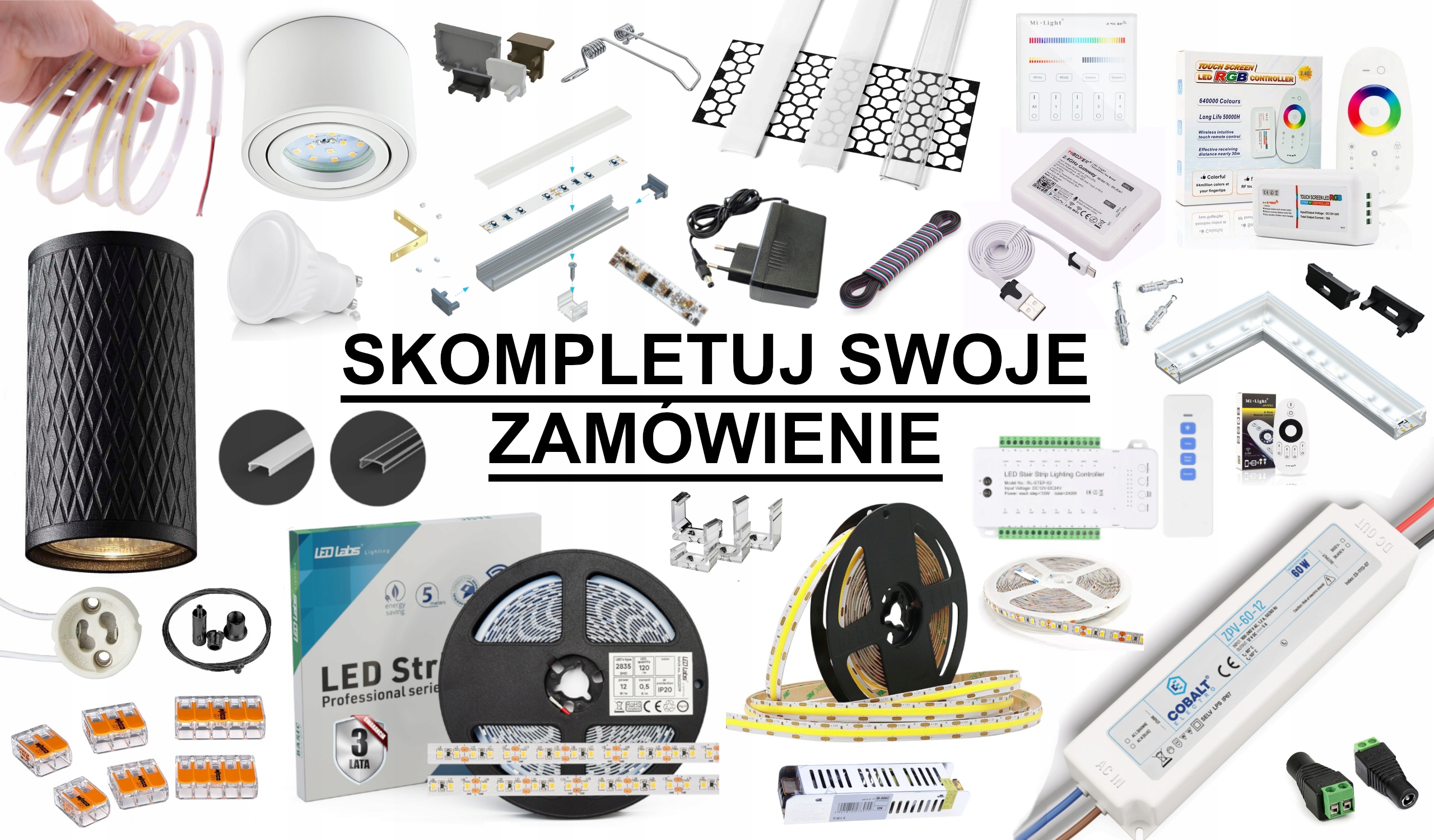 ZASILACZ DOPUSZKOWY 36W 12V DO PUSZKI Fi60 TRANSFORMATOR WODOODPORNY IP67 Długość 0.05 m