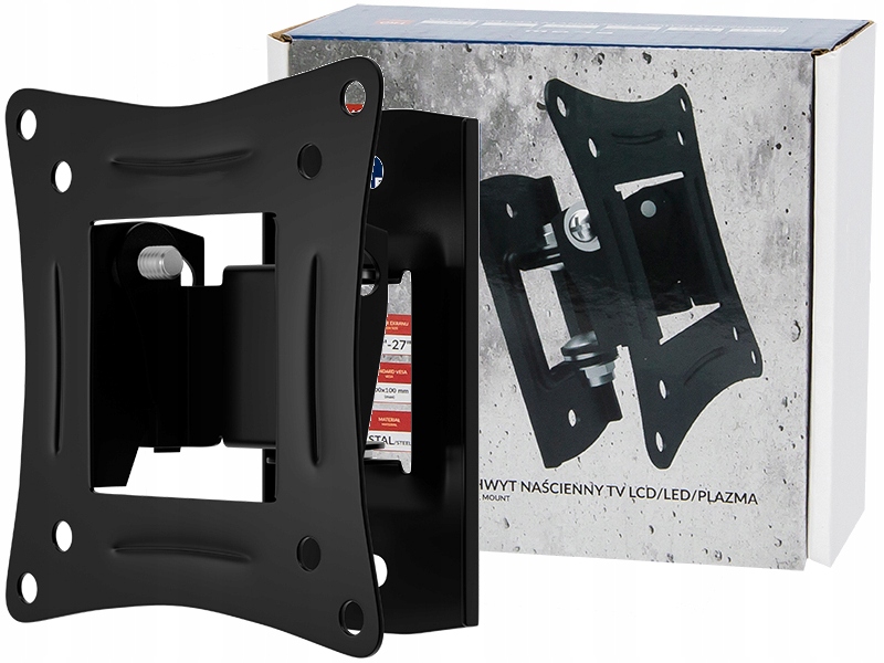 UCHWYT ŚCIENNY OBROTOWY WIESZAK MONITORA TELEWIZOR REGULACJA 10-32" CALI