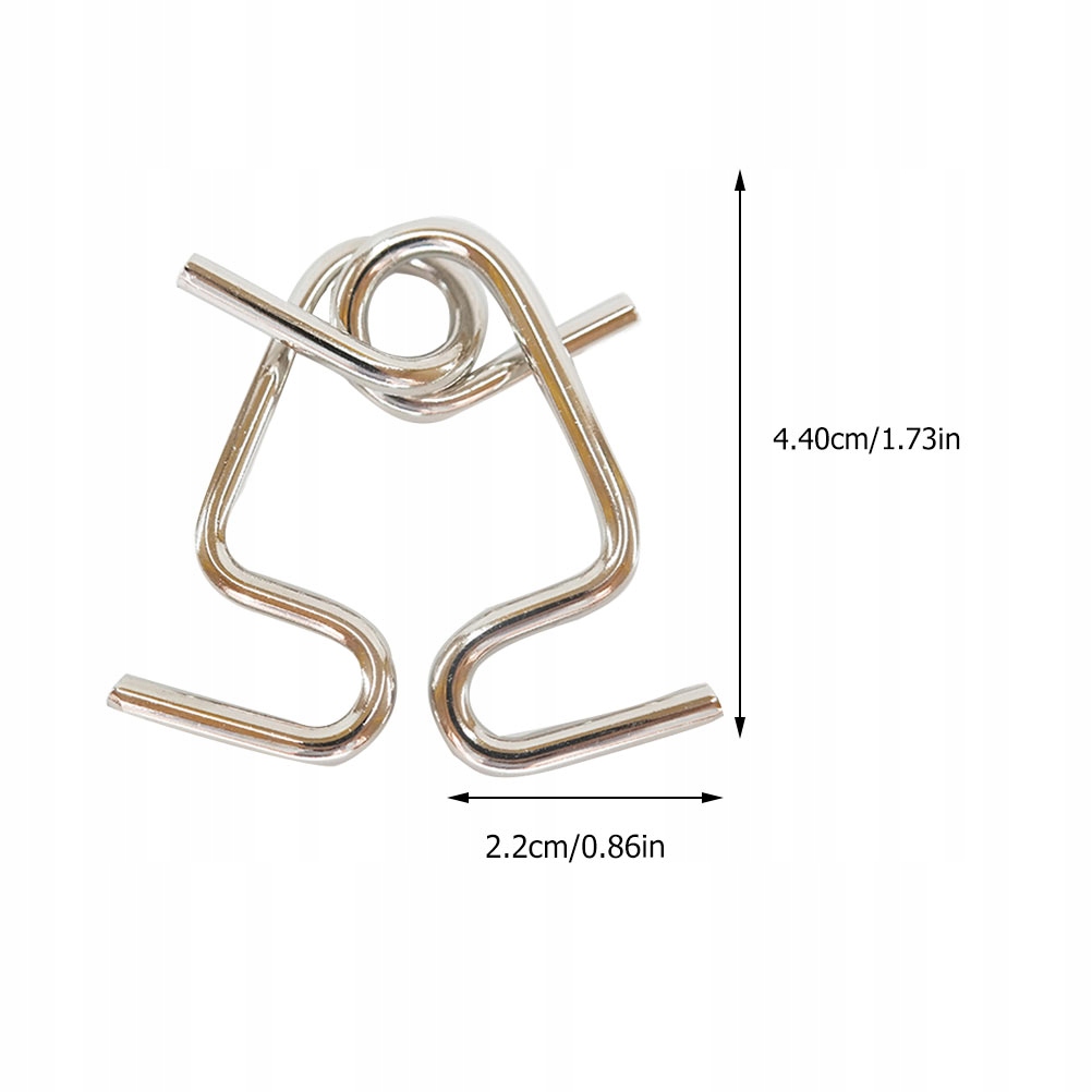 2 zestawy Iq Puzzle Drut Puzzle Rodzaj łamigłówki