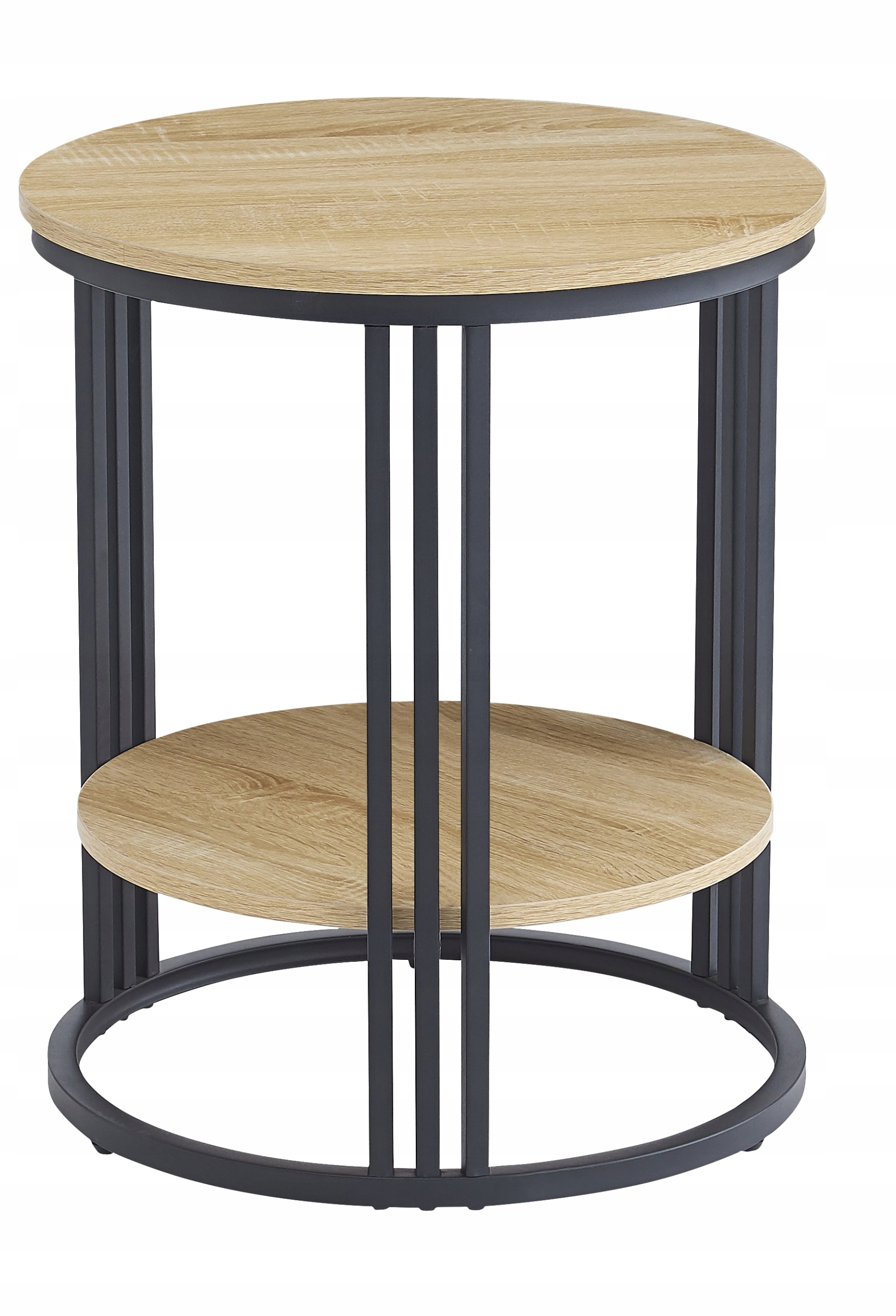 Boční Konferenční Stolek Moderní Skandinávský Vysoký 60 cm Sonoma fi 50 cm