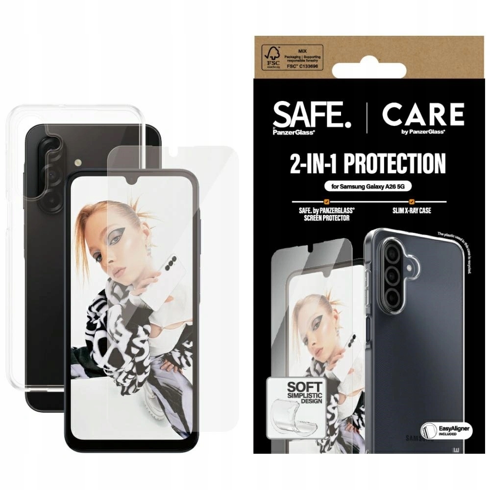 pouzdro sada tvrzené sklo Care by PanzerGlass 2v1 pro Galaxy A26 5G
