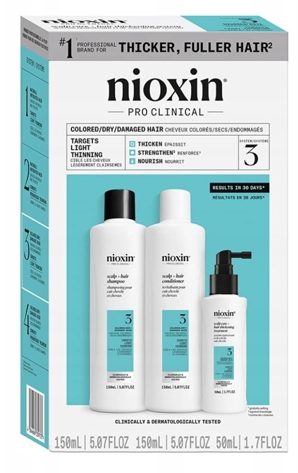 Nioxin System 3 Zestaw Dla Farbowanych Suchych I Zniszczonych Włosów