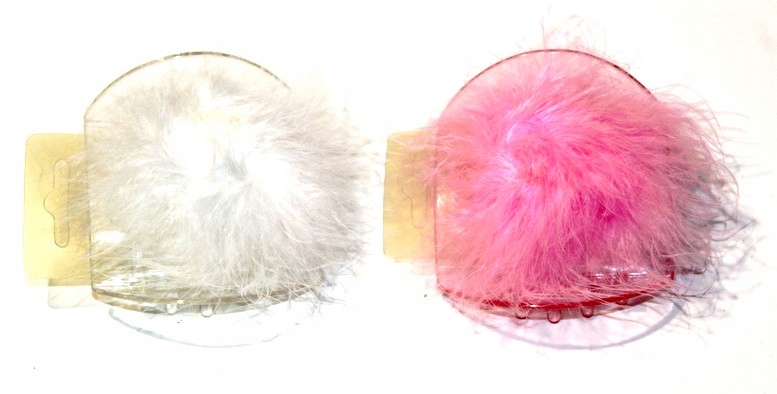 ŁABĘDZI PUCH spinki do włosów 2szt A410