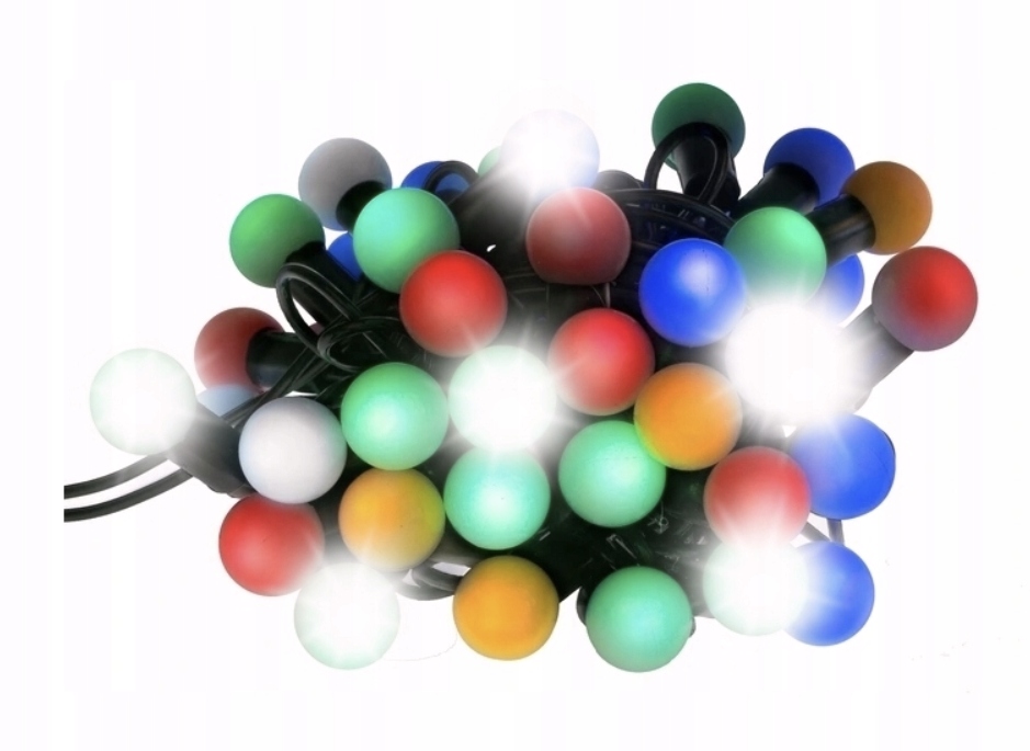 Vánoční Osvětlení Na Stromeček 200 Led Kuličky Barevné S Flash Multicolor