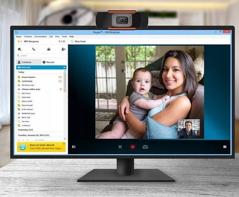 Kamera internetowa z mikrofonem na monitor USB MIC Model WebCam-X10